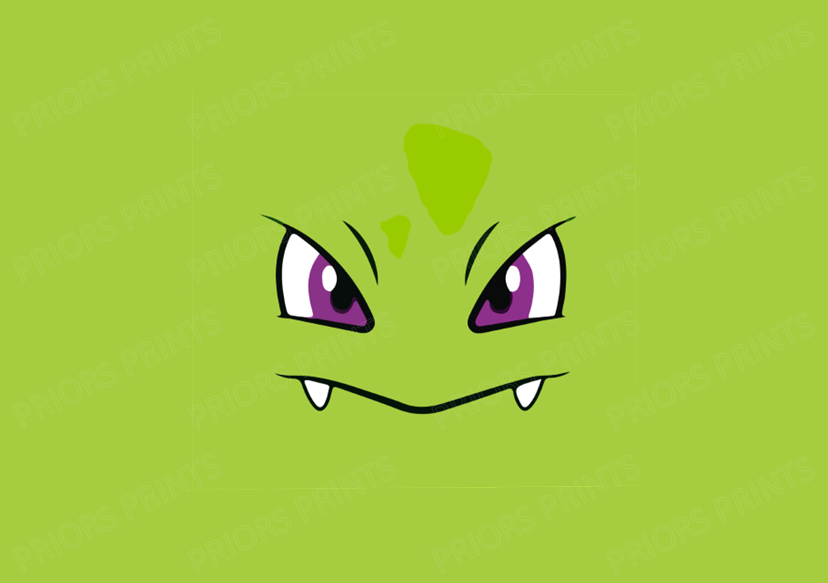 Pokemon Faces Chocolate Bar Wrapper- Plain (No Text)