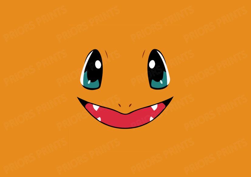 Pokemon Faces Chocolate Bar Wrapper- Plain (No Text)