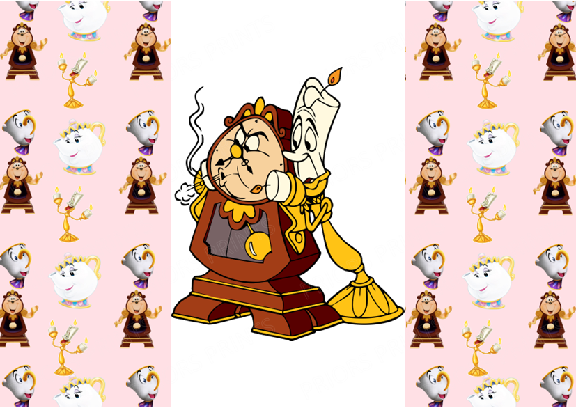 Beauty & The Beast Chocolate Bar Wrapper- Plain (No Text)