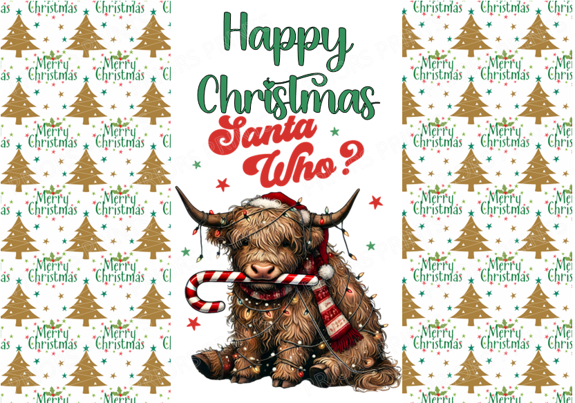 Funny Grumpy Animals Christmas Chocolate Bar Wrapper