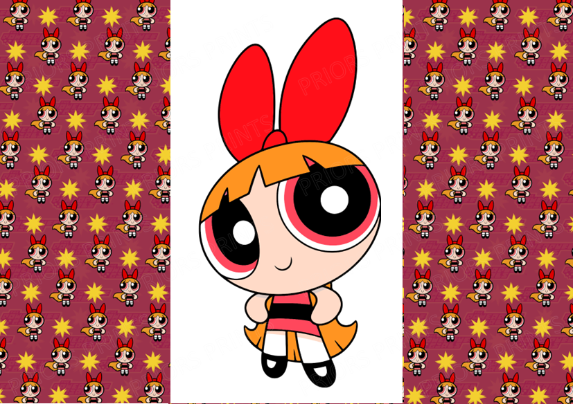 Power Puff Girls Chocolate Bar Wrapper- Plain (No Text)