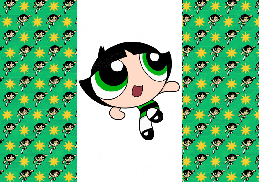 Power Puff Girls Chocolate Bar Wrapper- Plain (No Text)