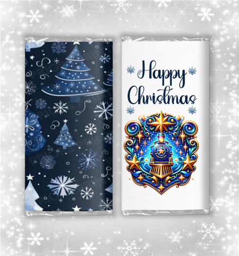 Polar Express Christmas Chocolate Bar Wrapper