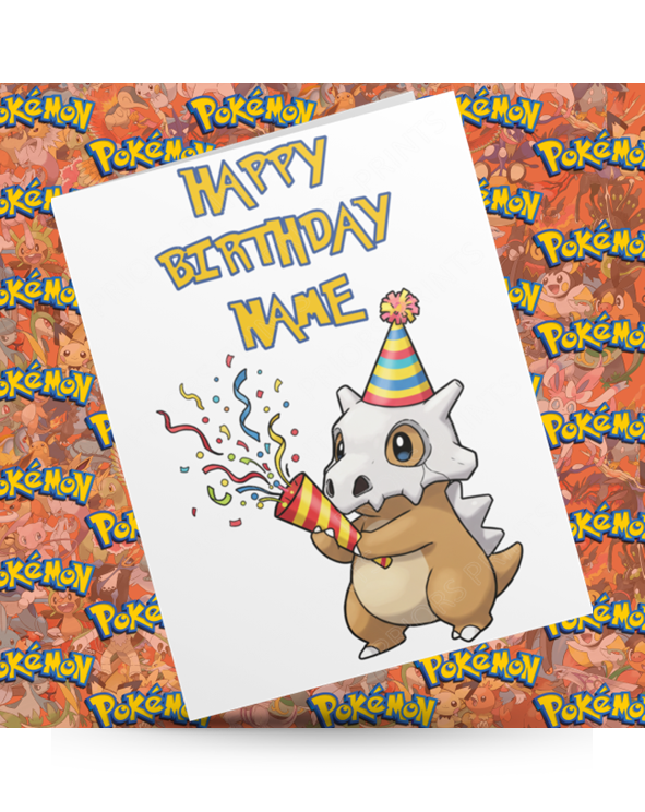 Pokemon Personalised Birthday Card