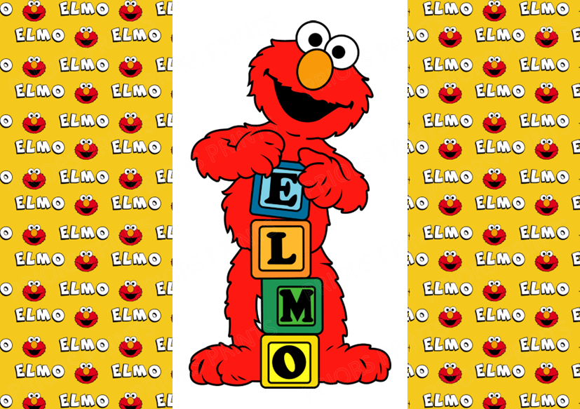 Sesame Street Chocolate Bar Wrapper- Plain (No Text)