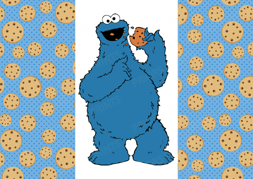 Sesame Street Chocolate Bar Wrapper- Plain (No Text)