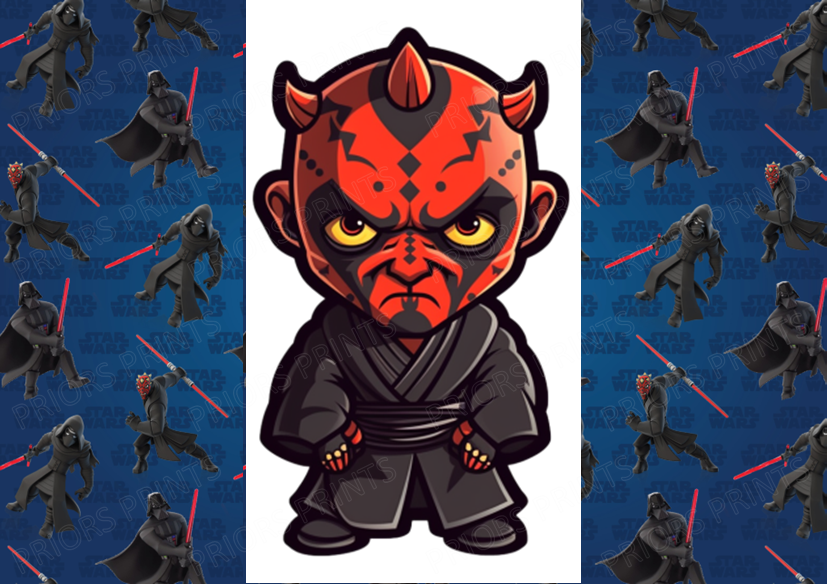 Star Wars Chocolate Bar Wrapper- Plain (No Text)