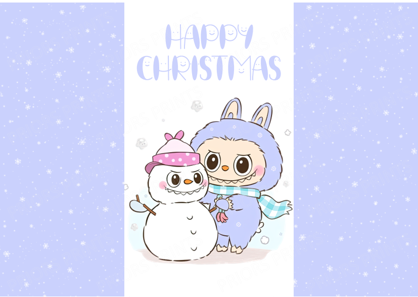 Labubu Christmas Chocolate Bar Wrapper