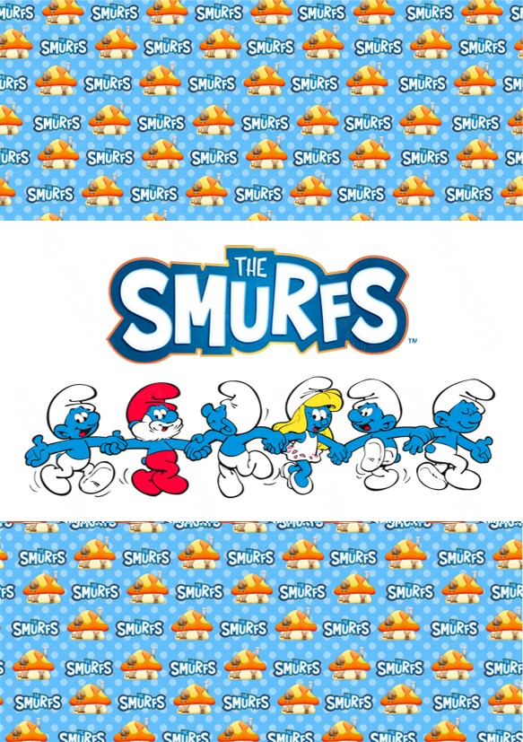 Smurfs Chocolate Bar Wrapper- Plain (No Text)