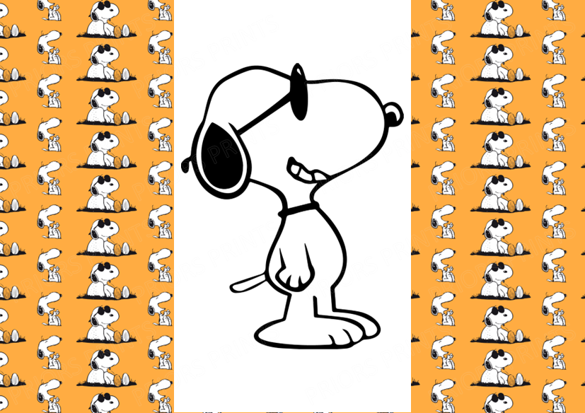 Snoopy Chocolate Bar Wrapper- Plain (No Text)
