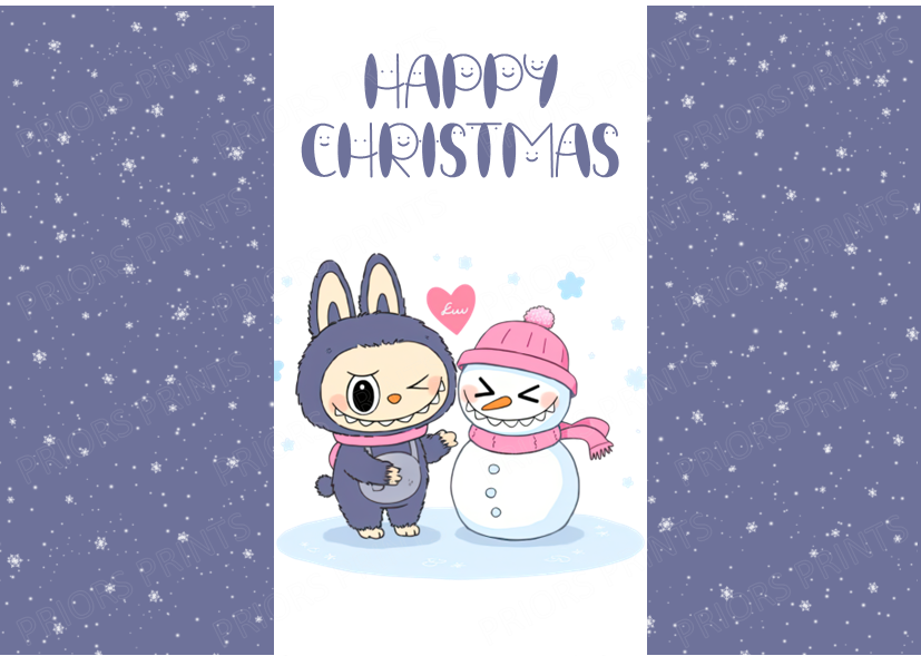 Labubu Christmas Chocolate Bar Wrapper