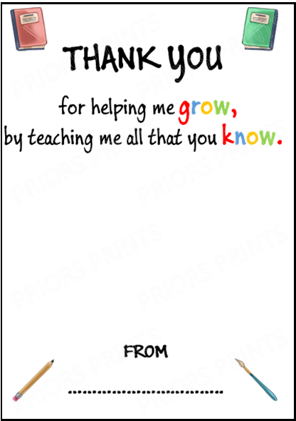 Personalised Thank You Teacher Seed Paper Shapes Gift, For Teaching Assistant, Head Teacher, Key Worker, Preschool, End Of Term Gift Present