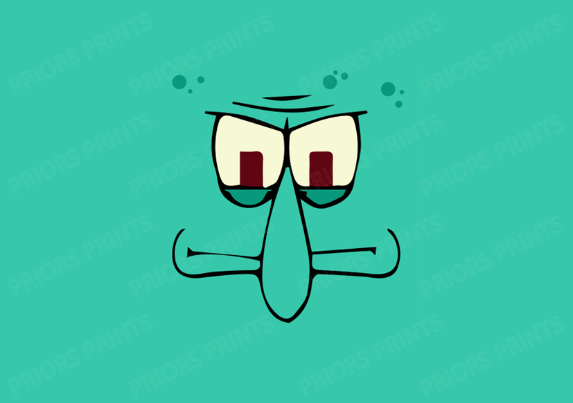 Sponge Bob Faces Chocolate Bar Wrapper- Plain (No Text)
