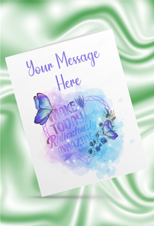 Personalised Butterfly Quote Card- For Any Occasion