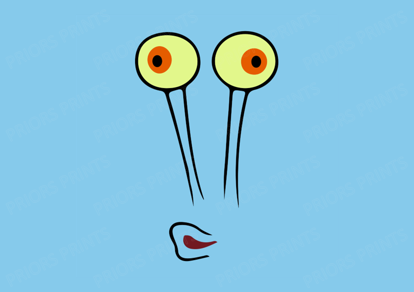 Sponge Bob Faces Chocolate Bar Wrapper- Plain (No Text)
