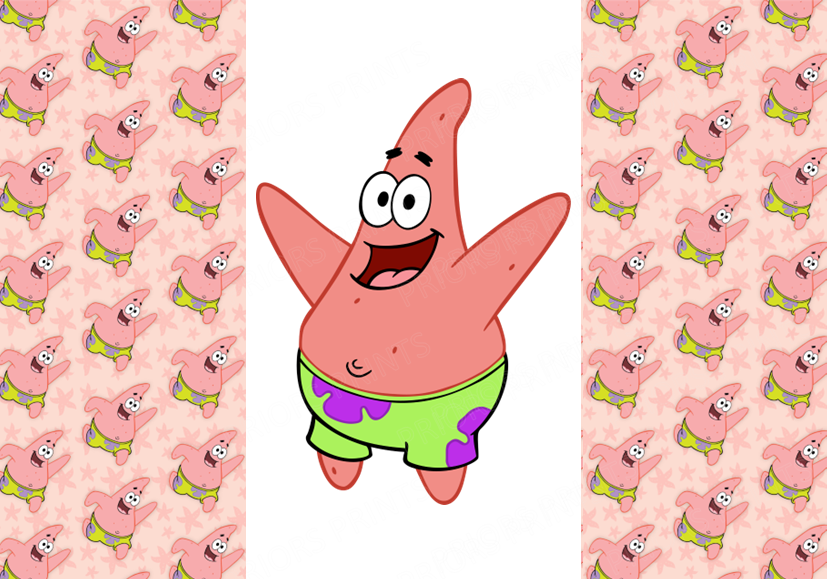 Sponge Bob Chocolate Bar Wrapper- Plain (No Text)
