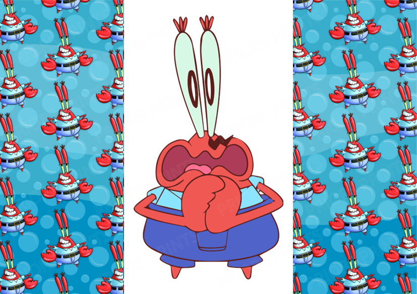 Sponge Bob Chocolate Bar Wrapper- Plain (No Text)