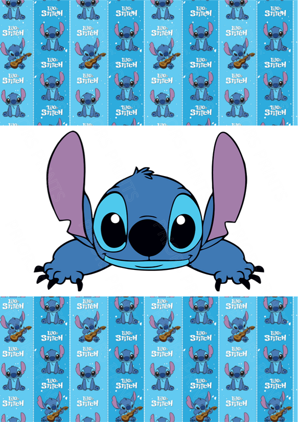 Stitch Chocolate Bar Wrapper- Plain (No Text)
