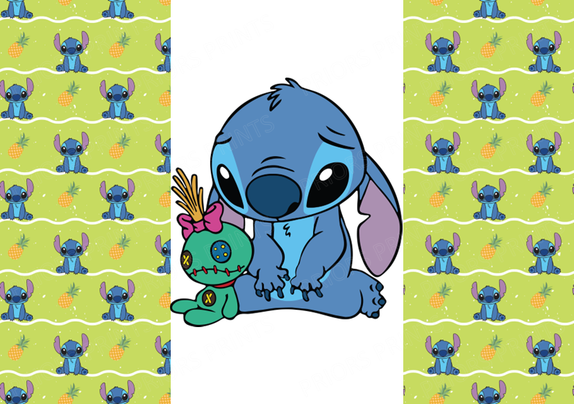 Stitch Chocolate Bar Wrapper- Plain (No Text)