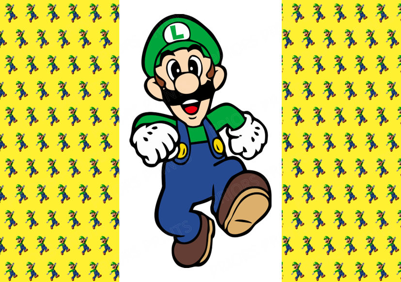 Super Mario Chocolate Bar Wrapper- Plain (No Text)