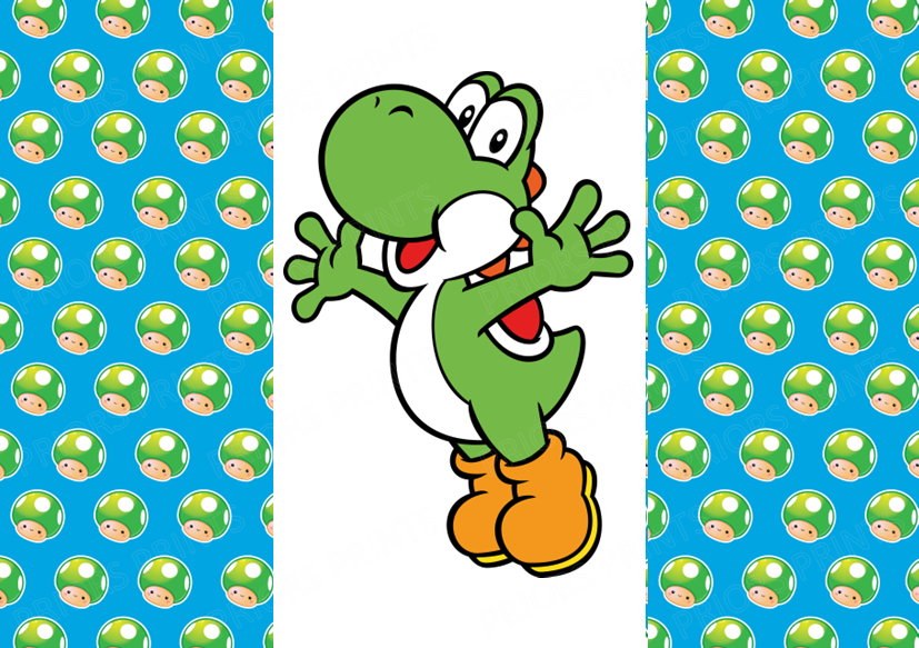 Super Mario Chocolate Bar Wrapper- Plain (No Text)