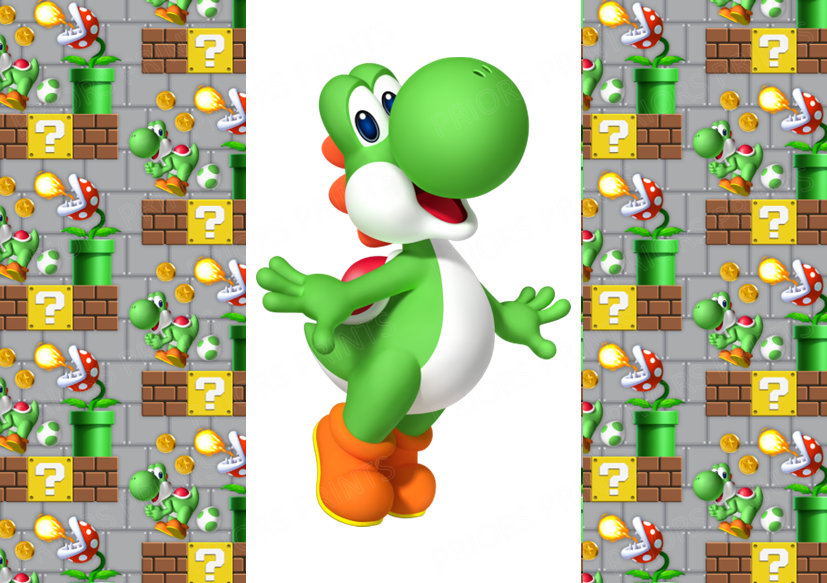 Super Mario Chocolate Bar Wrapper- Plain (No Text)