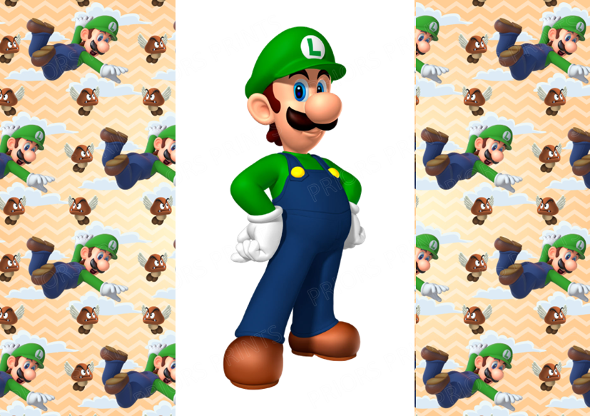Super Mario Chocolate Bar Wrapper- Plain (No Text)