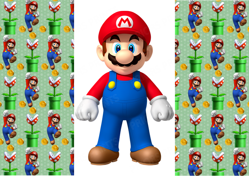 Super Mario Chocolate Bar Wrapper- Plain (No Text)