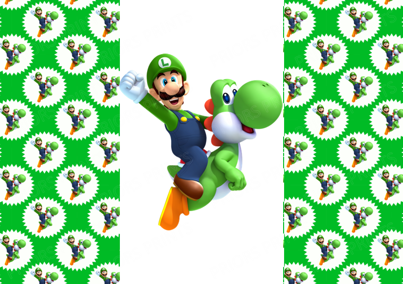 Super Mario Chocolate Bar Wrapper- Plain (No Text)