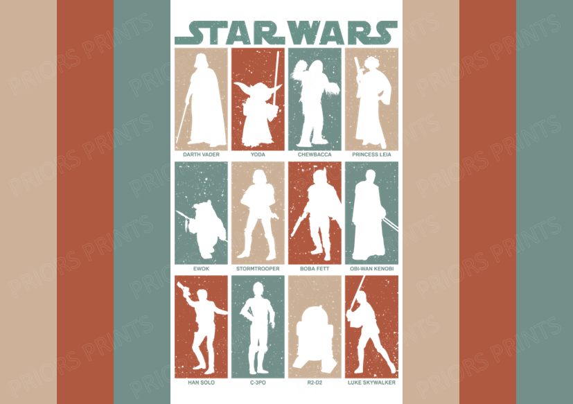 Star Wars Chocolate Bar Wrapper- Plain (No Text)