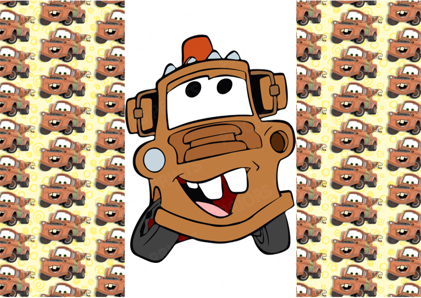 Cars Chocolate Bar Wrapper- Plain (No Text)