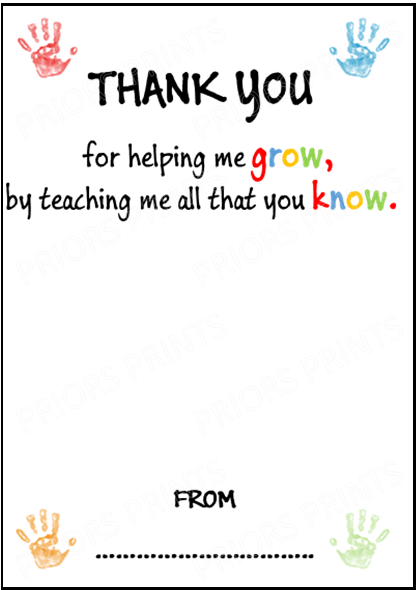 Personalised Thank You Teacher Seed Paper Shapes Gift, For Teaching Assistant, Head Teacher, Key Worker, Preschool, End Of Term Gift Present