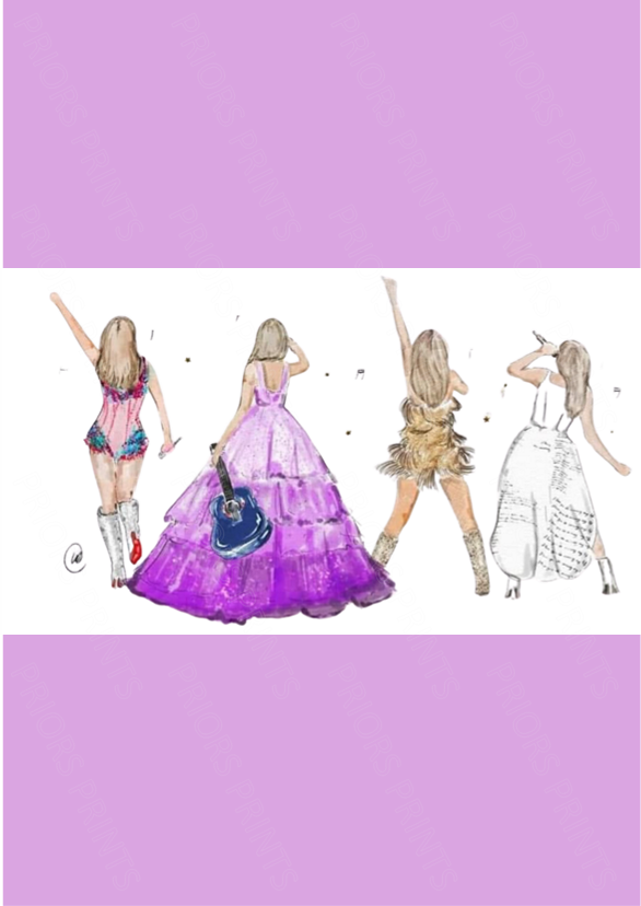 Taylor Swift Chocolate Bar Wrapper- Plain (No Text)