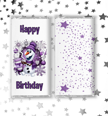 Olaf Chocolate Bar Wrappers