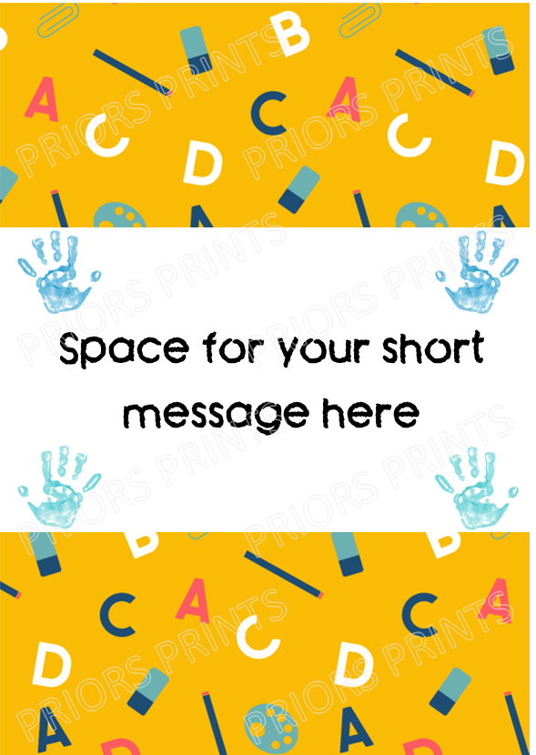Personalised Teacher Chocolate Bar Wrapper- Add your own message