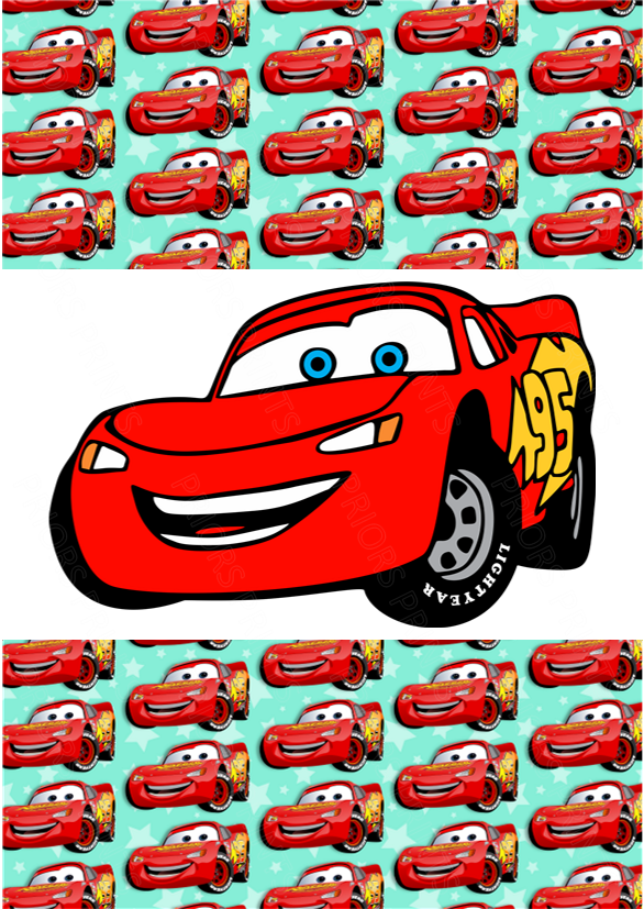 Cars Chocolate Bar Wrapper- Plain (No Text)