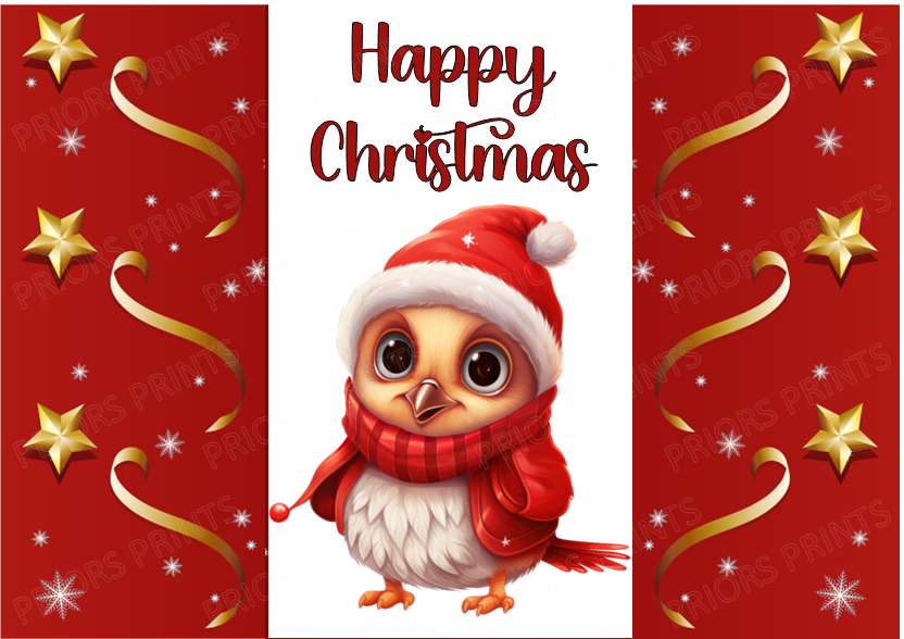 Cute Christmas Animals Chocolate Bar Wrapper