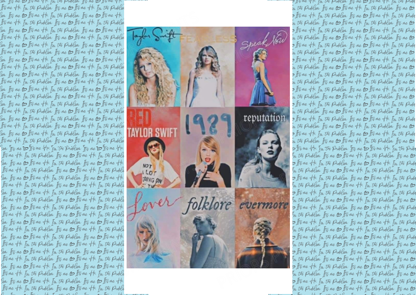 Taylor Swift Chocolate Bar Wrapper- Plain (No Text)