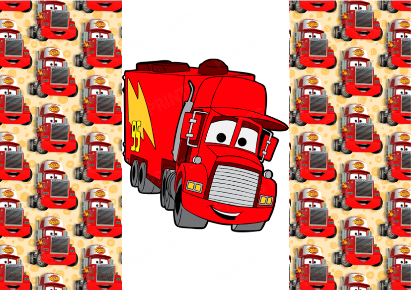 Cars Chocolate Bar Wrapper- Plain (No Text)