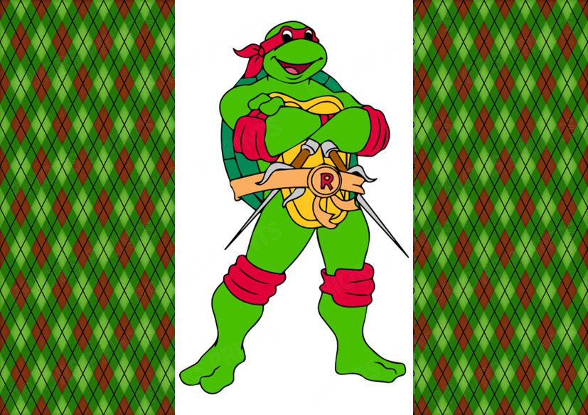 Turtles Chocolate Bar Wrapper- Plain (No Text)