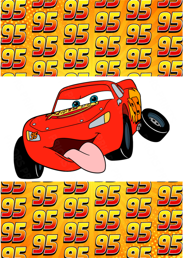 Cars Chocolate Bar Wrapper- Plain (No Text)