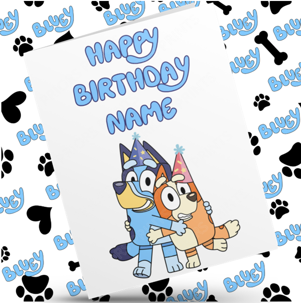 Bluey Personalised Birthday Card