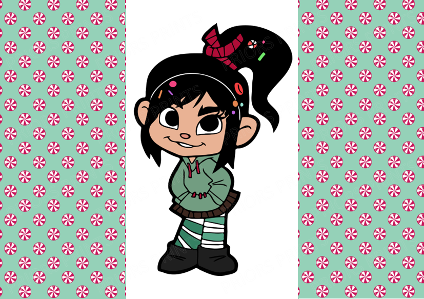 Wreck It Ralph Chocolate Bar Wrapper- Plain (No Text)