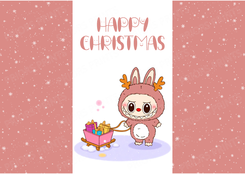 Labubu Christmas Chocolate Bar Wrapper