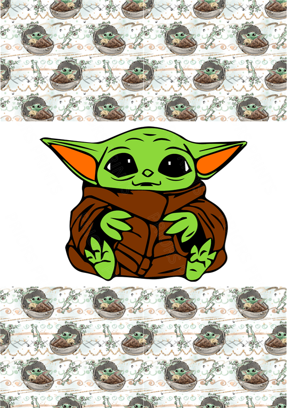 Yoda Chocolate Bar Wrapper- Plain (No Text)