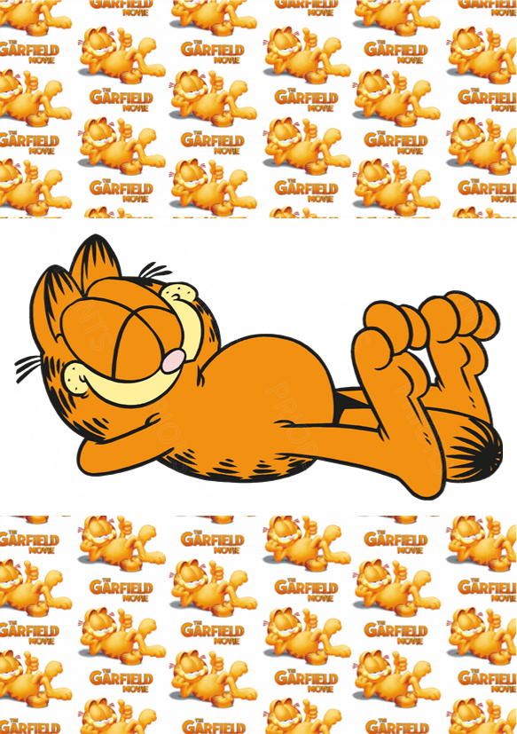 Garfield Chocolate Bar Wrapper- Plain (No Text)