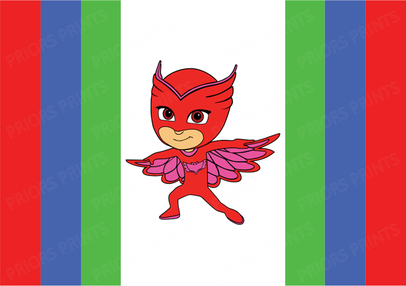 PJ Masks Chocolate Bar Wrapper- Plain (No Text)