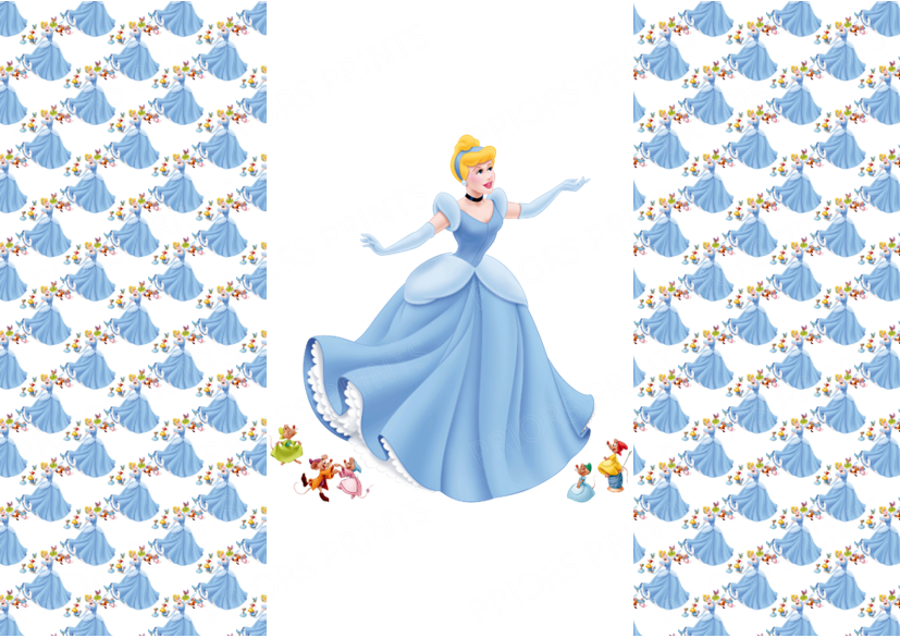 Cinderella Chocolate Bar Wrapper- Plain (No Text)