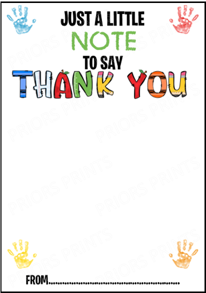Personalised Thank You Teacher Post-it Note Gift, Teaching Assistant, Head Teacher, Key Worker, Preschool, End Of Term Gift Present