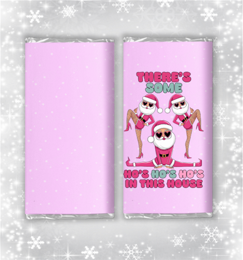 Funny Christmas Chocolate Bar Wrapper